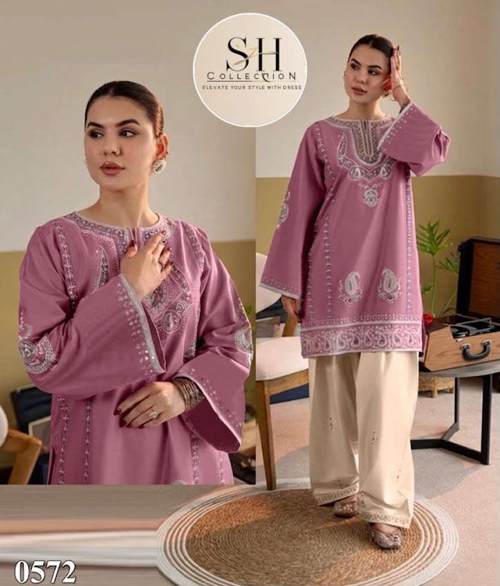 EMBROIDERED COTTON 2-PCS SET