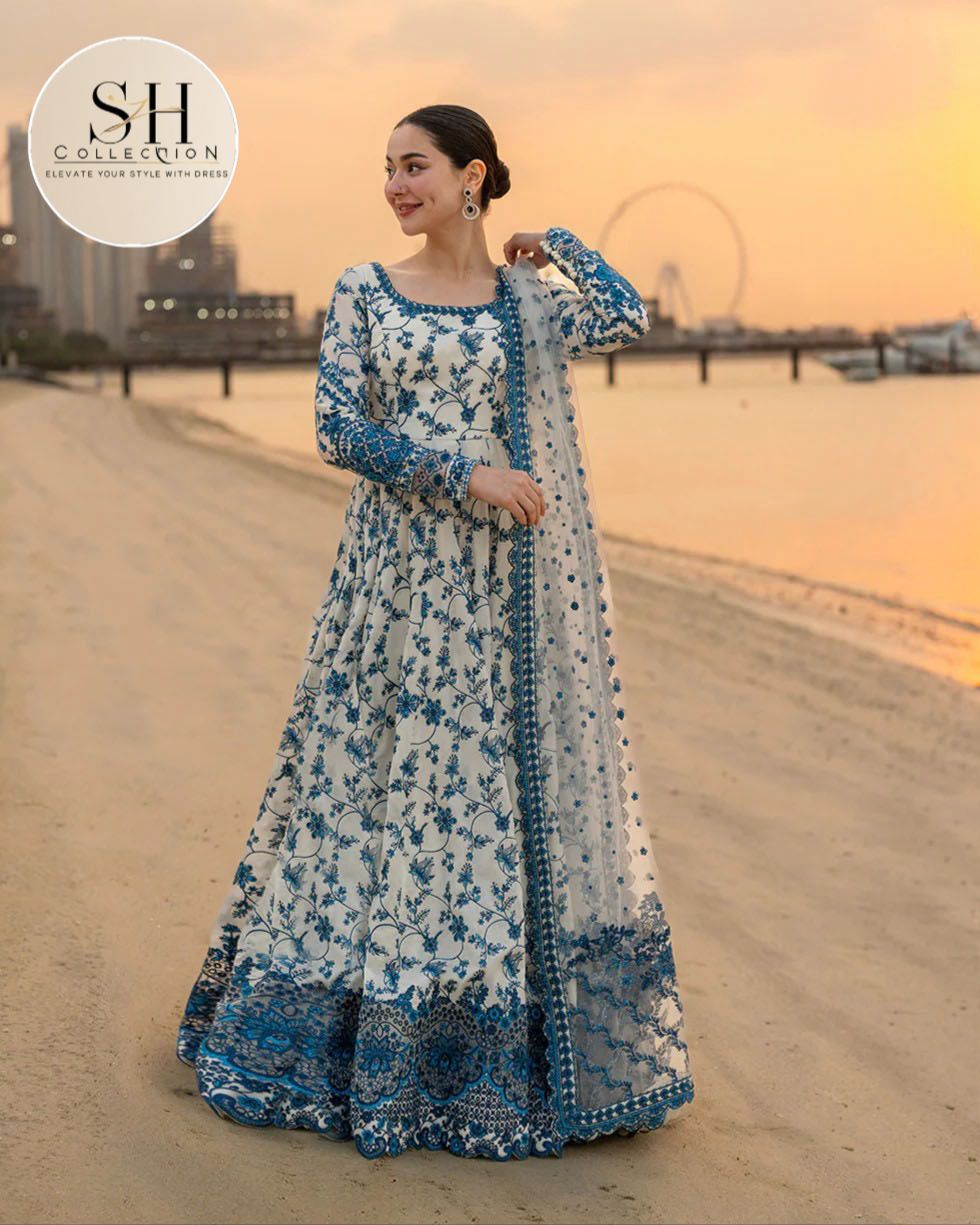 MAXI 3PC Front & Back Allover Digital Printed Long Length Maxi