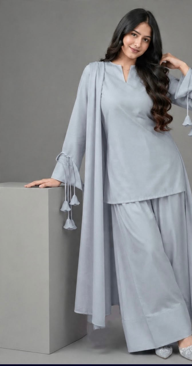 Short Shirt Body Fitting Back Luppi With Sleeves Latkans