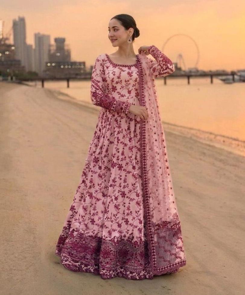 MAXI 3PC Front & Back Allover Digital Printed Long Length Maxi
