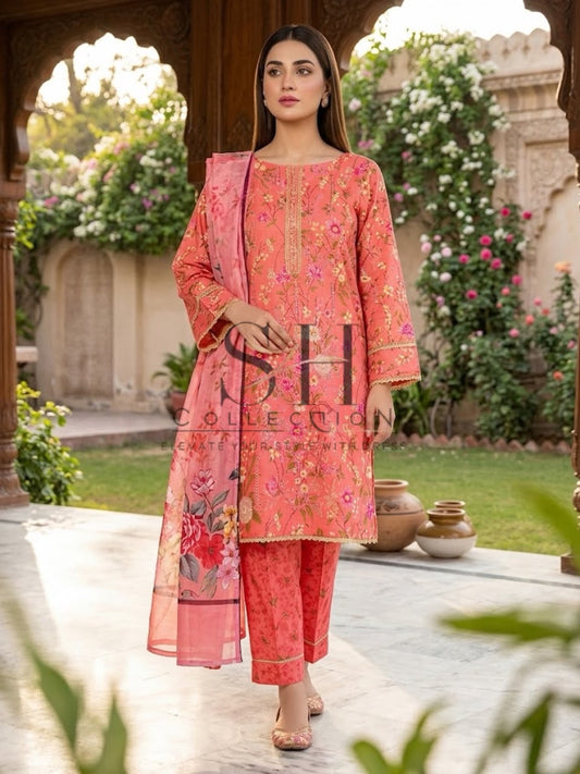 Premium 3-Piece Printed Lawn Collection